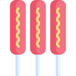 Corn dog icon