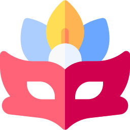 Carnival mask icon