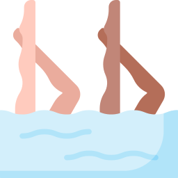 natación sincronizada icono