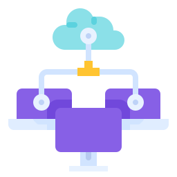 servizio cloud icona
