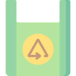 recycelte plastiktüte icon