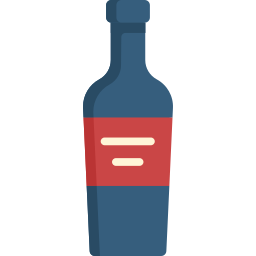 botella de vino icono
