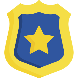 politie badge icoon