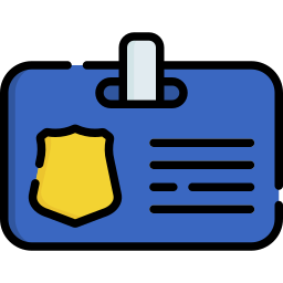 Police identification icon