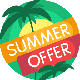 Summer sale icon