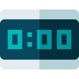 Digital clock icon