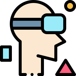 virtual reality-bril icoon