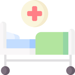 Łóżko szpitalne ikona