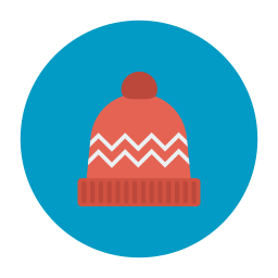 sombrero de lana icono