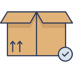 scatola di consegna icona
