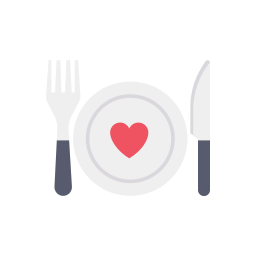 Wedding dinner icon