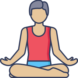 pose de yoga icono