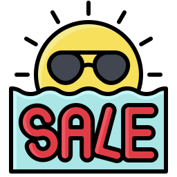 Summer sale icon