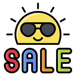 Summer sale icon