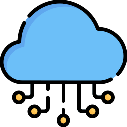 servicio de almacenamiento en la nube icono