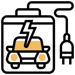 Гибридный автомобиль иконка