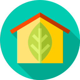 Eco house icon