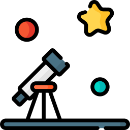 télescope Icône