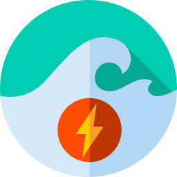 Wave power icon