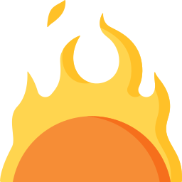 Solar flare icon