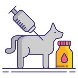 vaccination animale Icône
