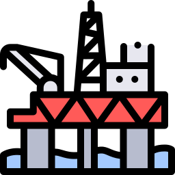 piattaforma petrolifera icona