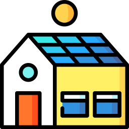 maison solaire Icône