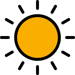 soleado icono