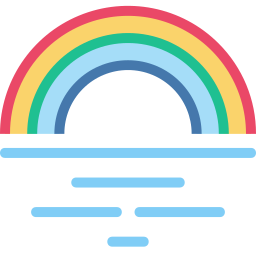 arco iris icono