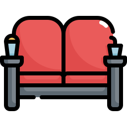 asiento de la película icono