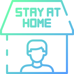 quédate en casa icono