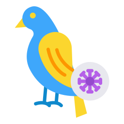 pájaro icono