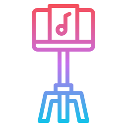 Music stand icon