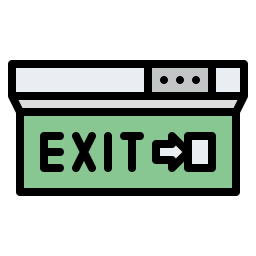 Exit door icon