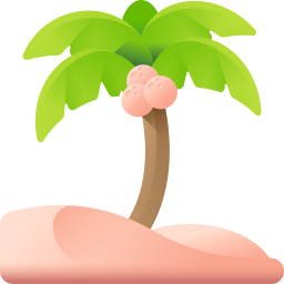 Coconut tree icon