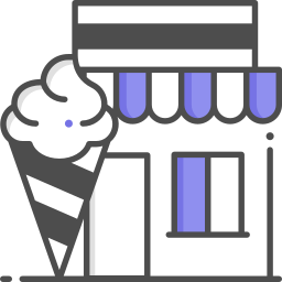 Ice cream shop icon