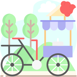 Ice cream cart icon