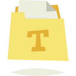 archivo de fuente icono
