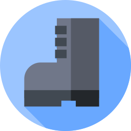 Military boots icon