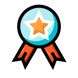 Star medal icon