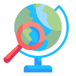 Earth globe icon