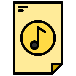 archivo de musica icono
