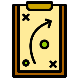 táctica icono