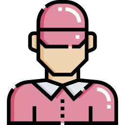 Gas station attendant icon