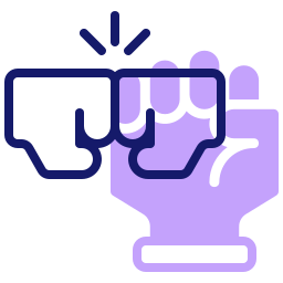 Fist bump icon