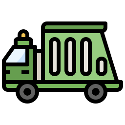 Trash truck icon