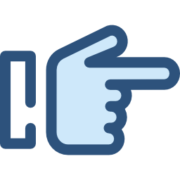 Pointing right icon