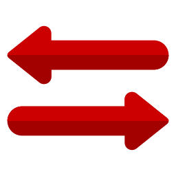 Left and right arrows icon