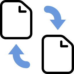 transferencia de datos icono