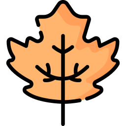 jesienne liście drzew ikona